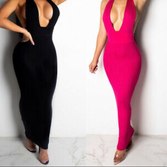 Navy Bodycon Dress - Picture 1 of 7